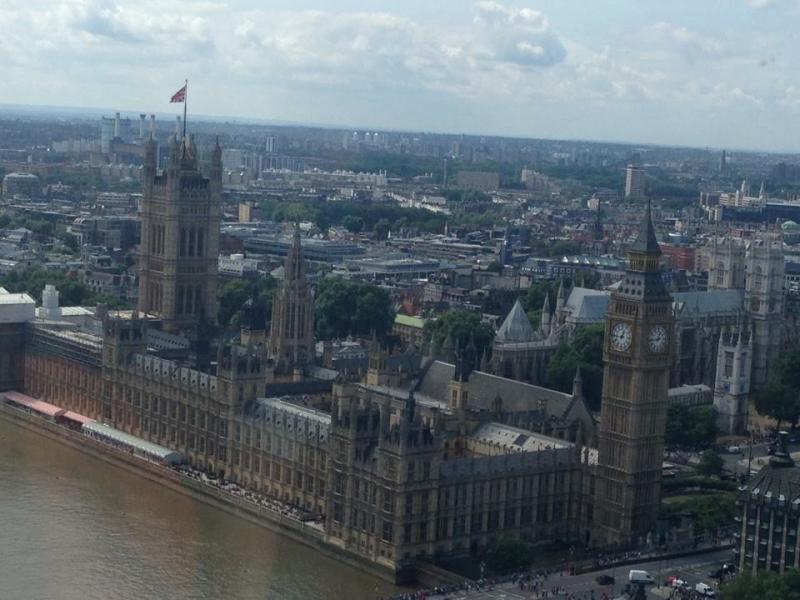Londonの街の様子をLondon eyeから撮った写真です。