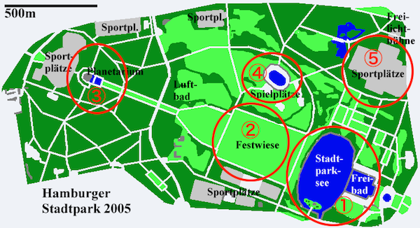 Stadtparkの地図