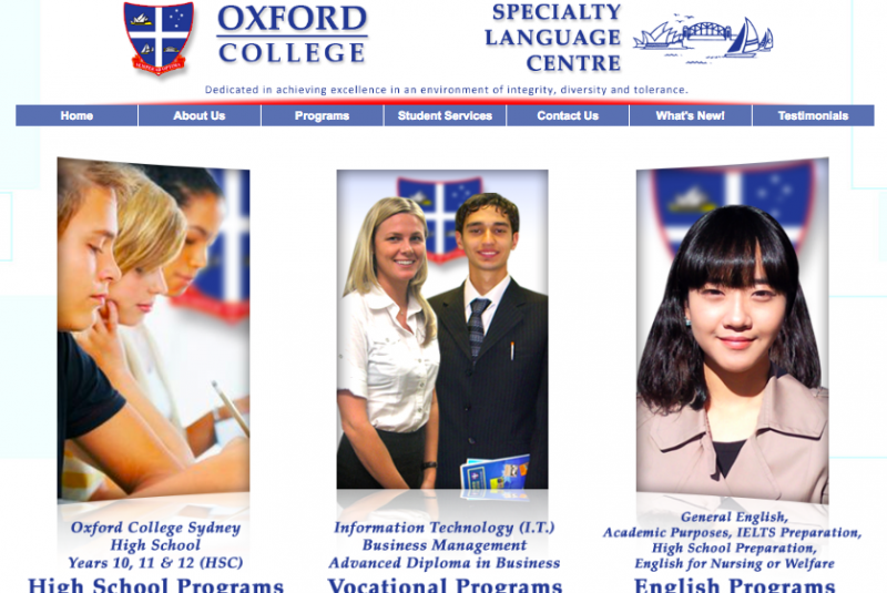 Specialty Language Centreのサイト