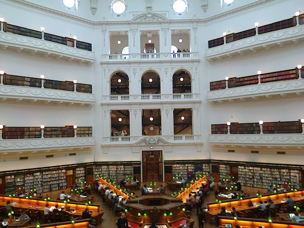 メルボルンの図書館「ヴィクトリア州立図書館（STATE LIBRARY OF VICTORIA）」 